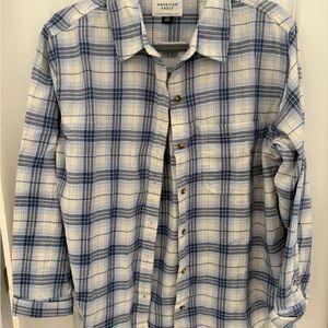 American Eagle Outfitters Blue Plaid Shirt